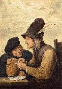 David Teniers the Younger Two Drunkards oil painting on canvas